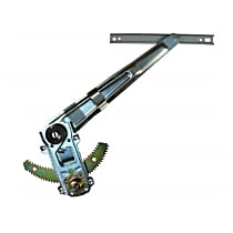 Front, Driver Side Manual Window Regulator, Hand-Crank Type, OE Replacement Series