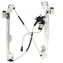 Rear, Passenger Side Power Window Regulator, With Motor, OE Replacement Series