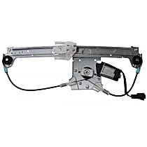 82262 Rear, Driver Side OE Replacement Series Power Window Regulator, With Motor