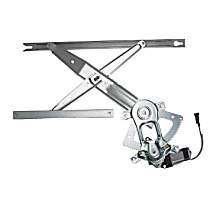 Front, Passenger Side Power Window Regulator, With Motor, OE Replacement Series