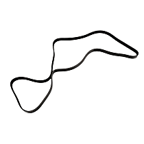 Serpentine Belt, 6 Cyl 3.6L, Sedan, RWD - Air Conditioning, Alternator, Power Steering and Water Pump