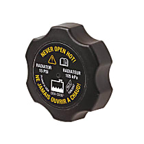 RC85 Radiator Cap - Round, 15 lbs., Black, Plastic, Sold individually