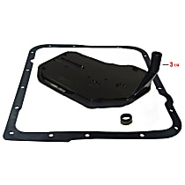 Automatic Transmission Filter, 4WD, transmissionmfrcode : 4L60-E, 4L60E Deep Pan - 