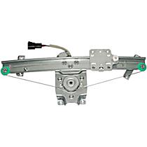 Rear, Passenger Side Power Window Regulator, With Motor, OE Replacement Series
