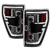 5088772 LED Tail Light, With bulb(s), Clear Lens, Black Interior