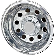 ALY02415U80N Rear Aluminum Polished Wheel - 17 in. X 6 in., 8 x 6.5 in. Bolt Pattern
