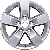 ALY02448U20N Aluminum Silver Wheel, 17 in. X 7 in., 5 x 5.5 in. Bolt Pattern