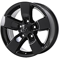 ALY02448U45N Aluminum Painted Black Wheel, 17 in. X 7 in., 5 x 5.5 in. Bolt Pattern