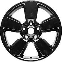 ALY02451U45N Aluminum Painted Black Wheel, 20 in. X 8 in., 5 x 5.5 in. Bolt Pattern