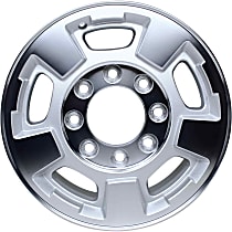 ALY05500U10N Silver Finish Wheel - 17 in. X 7.5 in.