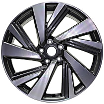 ALY62707U30N Aluminum Charcoal Wheel, 20 in. X 7.5 in., 5 x 4.5 in. Bolt Pattern