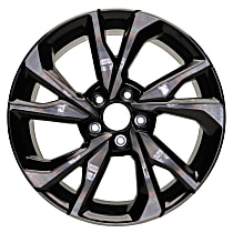ALY64108U46N Aluminum Painted Black Wheel, 18 in. X 8 in., 5 x 4.5 in. Bolt Pattern