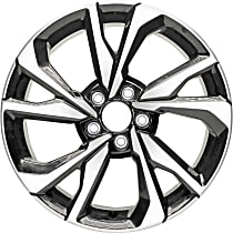 ALY64113U45N Aluminum Painted Black Wheel, 18 in. X 8 in., 5 x 4.5 in. Bolt Pattern