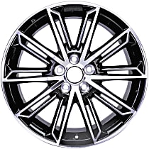 ALY75234U45N Aluminum Painted Black Wheel, 19 in. X 8 in., 5 x 4.5 in. Bolt Pattern