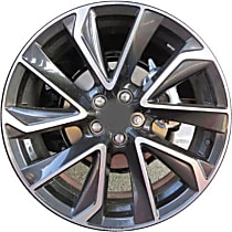 ALY75236U30N Aluminum Charcoal Wheel, 18 in. X 8 in., 5 x 100 mm Bolt Pattern