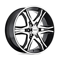 AR89378068325 Aluminum Black Wheel, 17 in. X 8 in., 6 x 5.5 Bolt Pattern
