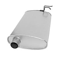 Driver Side Muffler, Sedan; With Single or Dual Exhaust, 6 Cyl 3.0L