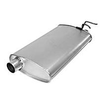 Muffler, Sedan; With Single Exhaust, 6 Cyl 3.0L - 