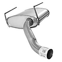 Muffler, Welded Assembly, Natural, 6 Cyl 3.6L - 