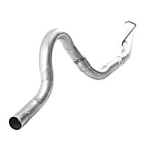 Without Chrome or Stainless Steel Tip; Dual Exhaust; Driver Side, Aluminized Steel, 8 Cyl 5.0L - 