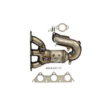 Front, Passenger Side Catalytic Converter, 6 Cyl 3.8L, Federal EPA Standard, 46-State Legal (Cannot ship to CA, CO, NY or ME), Firewall Side, With Curved Outlet
