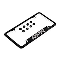 A1000010 License Plate Frame - Thick, Black w/ Hiders