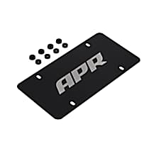 A1000015 License Plate - Silver on Black
