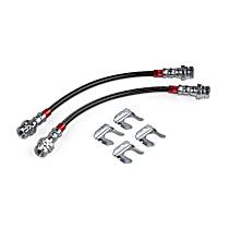 BRK00048 Braided Stainless Steel Brake Lines (Set of 2) - Rear