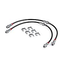 BRK00049 Braided Stainless Steel Brake Lines (Set of 2) - Front