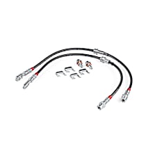 BRK00050 Braided Stainless Steel Brake Lines (Set of 2) - Front