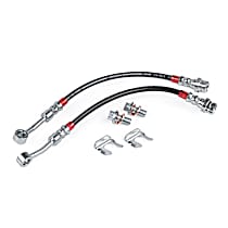 BRK00051 Braided Stainless Steel Brake Lines (Set of 2) - Rear
