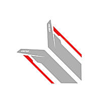PM100333 Decal - Silver, Vinyl, Direct Fit, Sold Individually