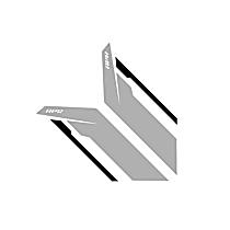 PM100335 Decal - Silver, Vinyl, Direct Fit, Sold Individually