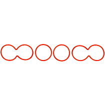 Intake Manifold Gasket, 6 Cyl 3.3L, Upper Set - 