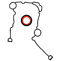 Timing Cover Gasket, 8 Cyl 5.7L - 