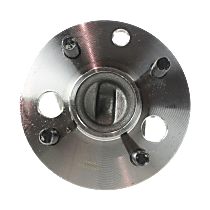 Rear, Driver or Passenger Side Wheel Hub, Non-ABS, 4 Lugs, With Bearing