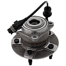 Rear, Driver or Passenger Side Wheel Hub, With Bearing, With Sensor, 5 x 4.5 in. Bolt Pattern