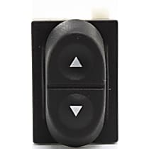Front, Driver or Passenger Side Window Switch, Black, 1 Button