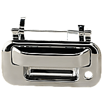 Tailgate Handle, Chrome Plastic Without Camera Hole