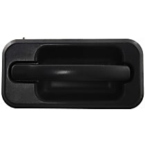 Rear, Passenger Side Exterior Door Handle, Textured Black, Without Key Hole