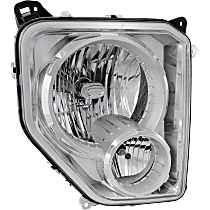 Passenger Side Headlight, With bulb(s), Halogen, With Fog Light