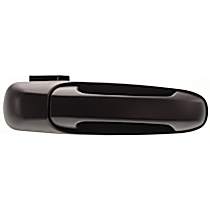 Front, Passenger Side Smooth Black Exterior Door Handle, Without Key Hole, Sport Utility