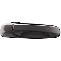Front, Passenger Side Textured Black Exterior Door Handle, Without Key Hole, Sport Utility