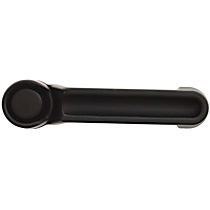 Front, Driver Or Passenger Side Exterior Door Handle, Textured Black, Without Key Hole