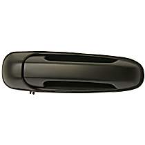 Rear, Driver Side Smooth Black Exterior Door Handle, Without Key Hole, Sport Utility