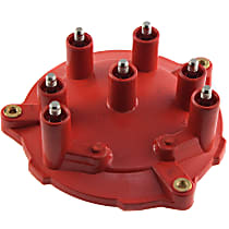 Distributor Cap - Red, Direct Fit. Sold Individually