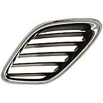 Grille Assembly, Chrome Shell with Painted Black Insert, Grille
