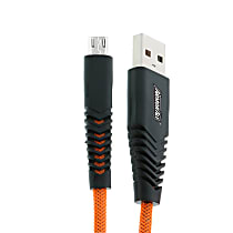 AAS8-0105-ORG 6ft. Tangle Free Micro USB Cable 