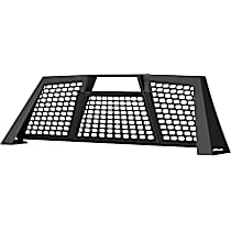 1110111 Switchback Series Headache Rack, Mesh, Powdercoated Black, Sold individually
