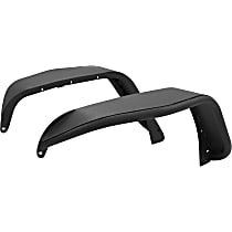 1500201 Front, Driver and Passenger Side Fender Flares, Powdercoated Textured Black